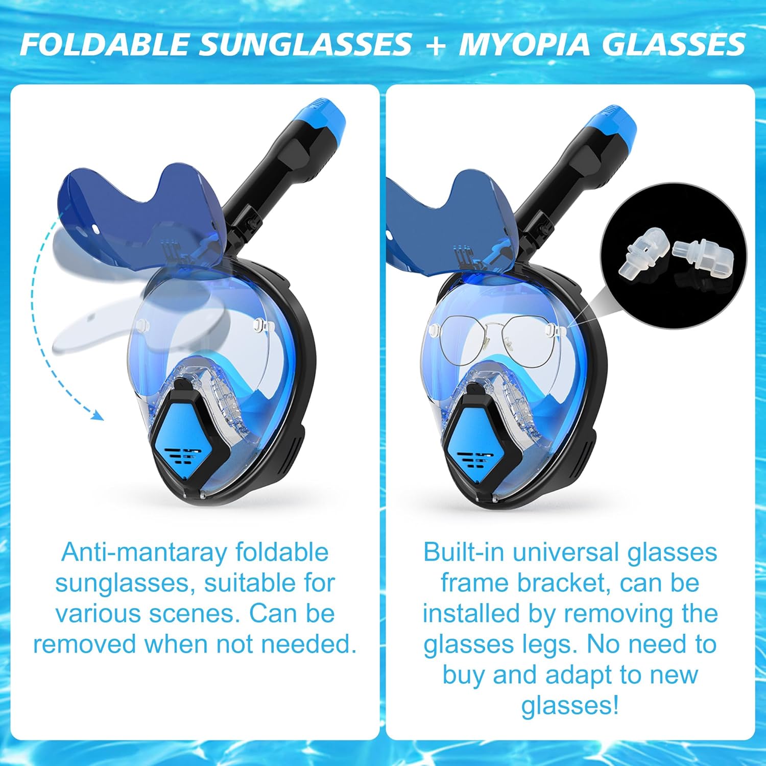 قناع غطس كامل الوجه للبالغين م - مراجعة Snorkel Set وسعره